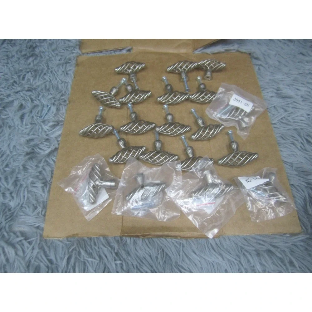 Lot of 23 Drawer Pulls Metal Cabinet Handles 3 Big 20 Small